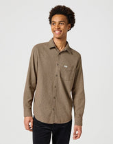 Męska Koszula Wrangler 1 Pkt Flannel Shirt Gingerbread 112357219 W564014345